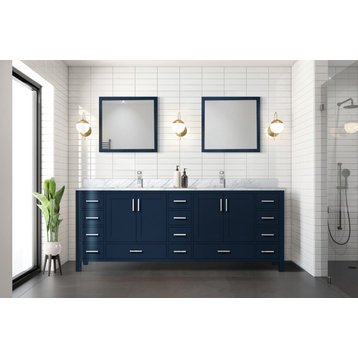 Jacques Bath Vanity, Navy Blue, 84, No Top, Vanity Only