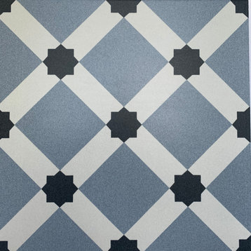 Toledo 12in.x 12in. Ceramic Tile for Wall in Blue/ Black (8.7 sq. ft./case)