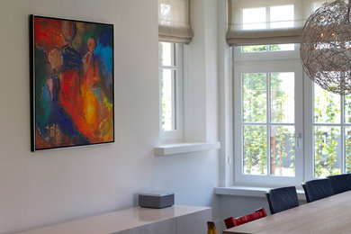 Dining room - contemporary dining room idea in Amsterdam