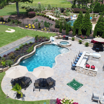 Golfers Practice Paradise