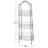 Zimlay Farmhouse 3-Tiered Metal Basket Rack 74816