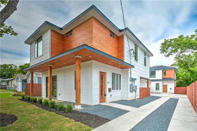 Example of a trendy exterior home design in Austin