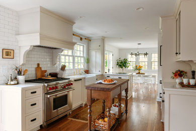 Example of a classic kitchen design in Other