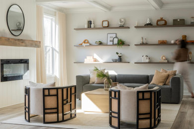 Example of a living room design in Atlanta