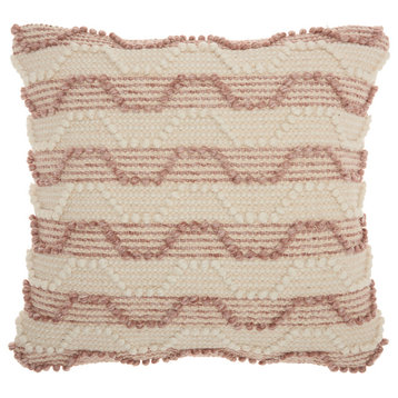 Mina Victory Life Styles Arch Stripes Blush Throw Pillow