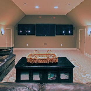 Inspiration for a timeless home theater remodel in Wilmington