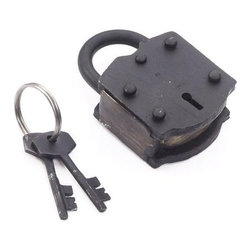 Restorers 3 3/8 Inch Oil Blackened Padlock - Home Improvement