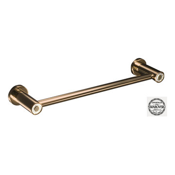 Muse Diamond towel bar. Rose gold