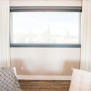 Roller Shades, Cornices and Drapery
