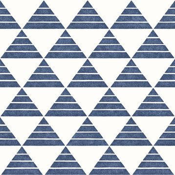 Summit Blue Triangle Wallpaper Bolt