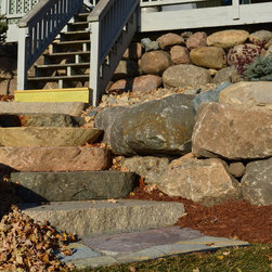 Glacial Ridge Boulder Steps - Landscaping Stones And Pavers