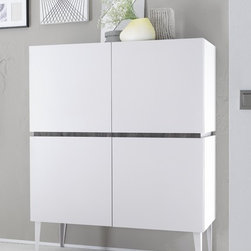 4-Door Highboard Rex by LC Mobili (on legs) - $1,285.00 - Buffets And Sideboards