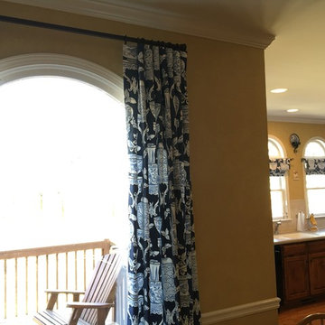 Eclectic, Chinoiserie Elements, Kitchen and Family Room, Alpharetta GA