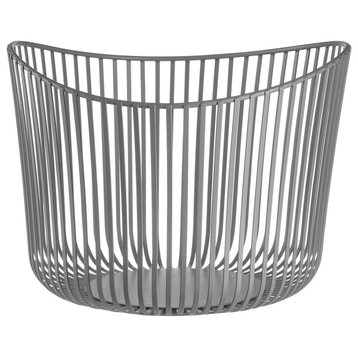 Modo Storage Basket Satellite/Taupe Powder Coated Steel