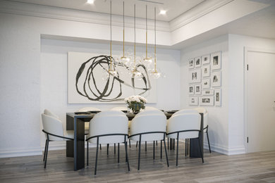 Inspiration for a modern dining room remodel in Los Angeles
