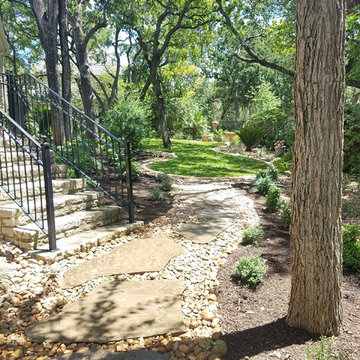 Finished Landscape in Shavano Park, San Antonio, Texas