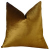 Plutus Lumiere Bronze Handmade Throw Pillow, Single-Sided, 20"x36" King
