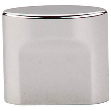 Top Knobs  -  Oval Slot Knob Small 3/4" (c-c) - Polished Nickel