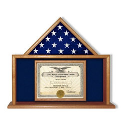 USMC Flag and Certificate Display Case, USMC Flag Frame - Products