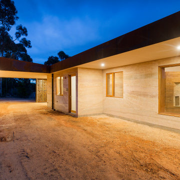 Southerly aspect exterior at night