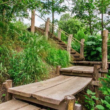 Boardwalk, Covered Terrace Outlook, Fire Pit, & Water Feature- Whitefish Bay, WI