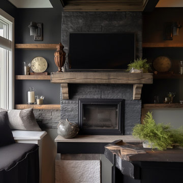 Mantels with Matching Shelves