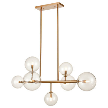 Avenue Lighting HF4207AB Seven Light Chandelier Delilah Aged Brass