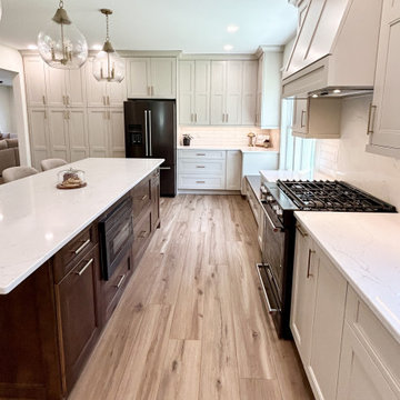 Accessible Beige and Maple Mocha Kitchen Design