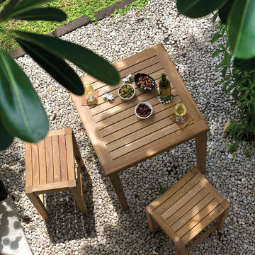Teak Dining Stools (Gathering Stools)