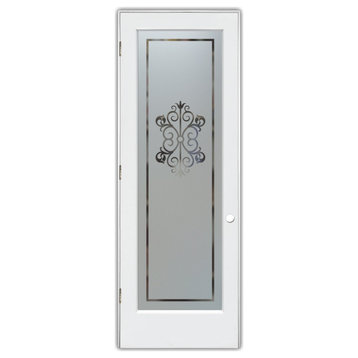 Pantry Door - Granada - Primed - 24" x 80" - Knob on Right - Pull Open