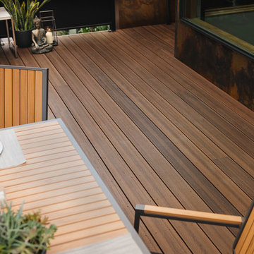 Downtown Living Rooftop Deck -- Envision Distinction Spiced Teak composite deck