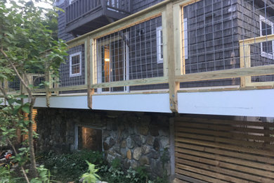Inspiration for a contemporary deck remodel in Boston