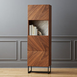 Suspend II Wood and Marble Bookcase | CB2 - Baby And Kids