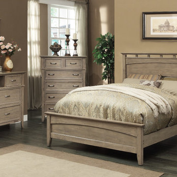 south beach queen size bed in weathered oak