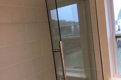 Shower and vanity- hall bath