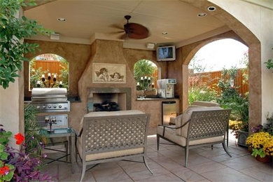 Inspiration for a mediterranean patio remodel in Dallas