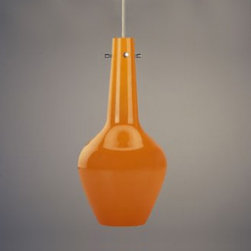 Jonathan Adler Capri Bottle Pendant, Orange - Pendant Lighting