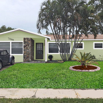 Spanish bright colors for an exterior update. Curb Appeal.