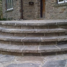 rounded steps