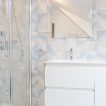 Salle de Bain nuances de bleu