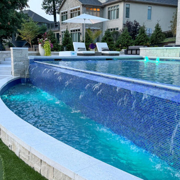 Valparaiso, IN Custom Infinity Edge Pool & Spa