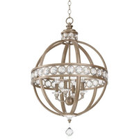 Miseno MLPL5204 21" Wide 4 Light Chandelier with Globe Cage Frame