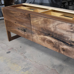 Free Standing Walnut Bath Vanity - Bathroom Vanities And Sink Consoles