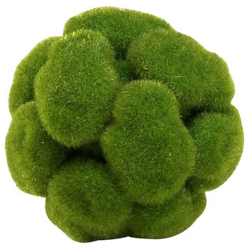 Cyan Small Moss Sphere 02607, Moss Green