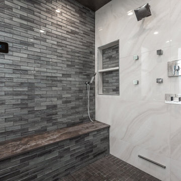 Aqua Oasis: Open Modern Bathroom with Wet-room