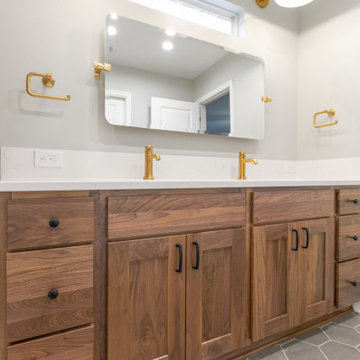Modern Classic Primary Bath Remodel Leawood, KS
