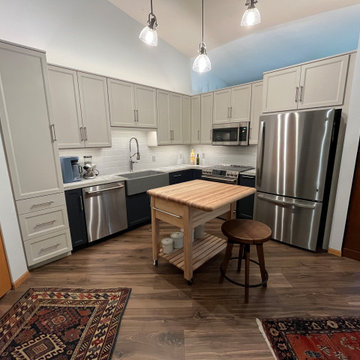 Contemporary Contrast: Mist & Midnight Kitchen Makeover