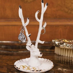 Antler Ring Dish White - Jewelry Boxes And Organizers