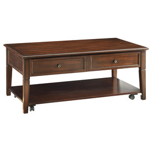 P543 25 Castered Double Lift Top Cocktail Table Transitional