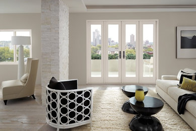 Example of a trendy living room design in DC Metro